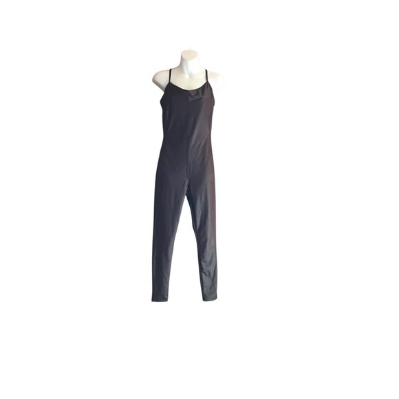 NWT Aerie Offline Brown Faux Leather Jumpsuit - Picture 1 of 7